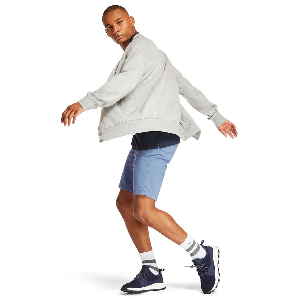 Bermudas Masculino - Timberland Squam Lake Straight Fit Stretch Chino - YVTKU8496 - Azuis